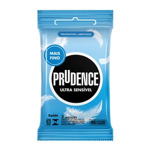 Preservativo Prudence Ultra Sensível com 3 unidades