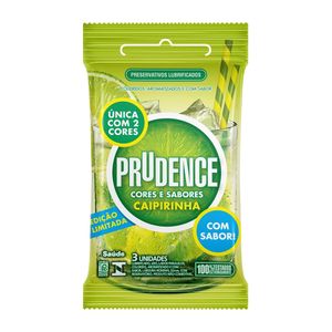 Preservativo Prudence Caipirinha com 3 unidades